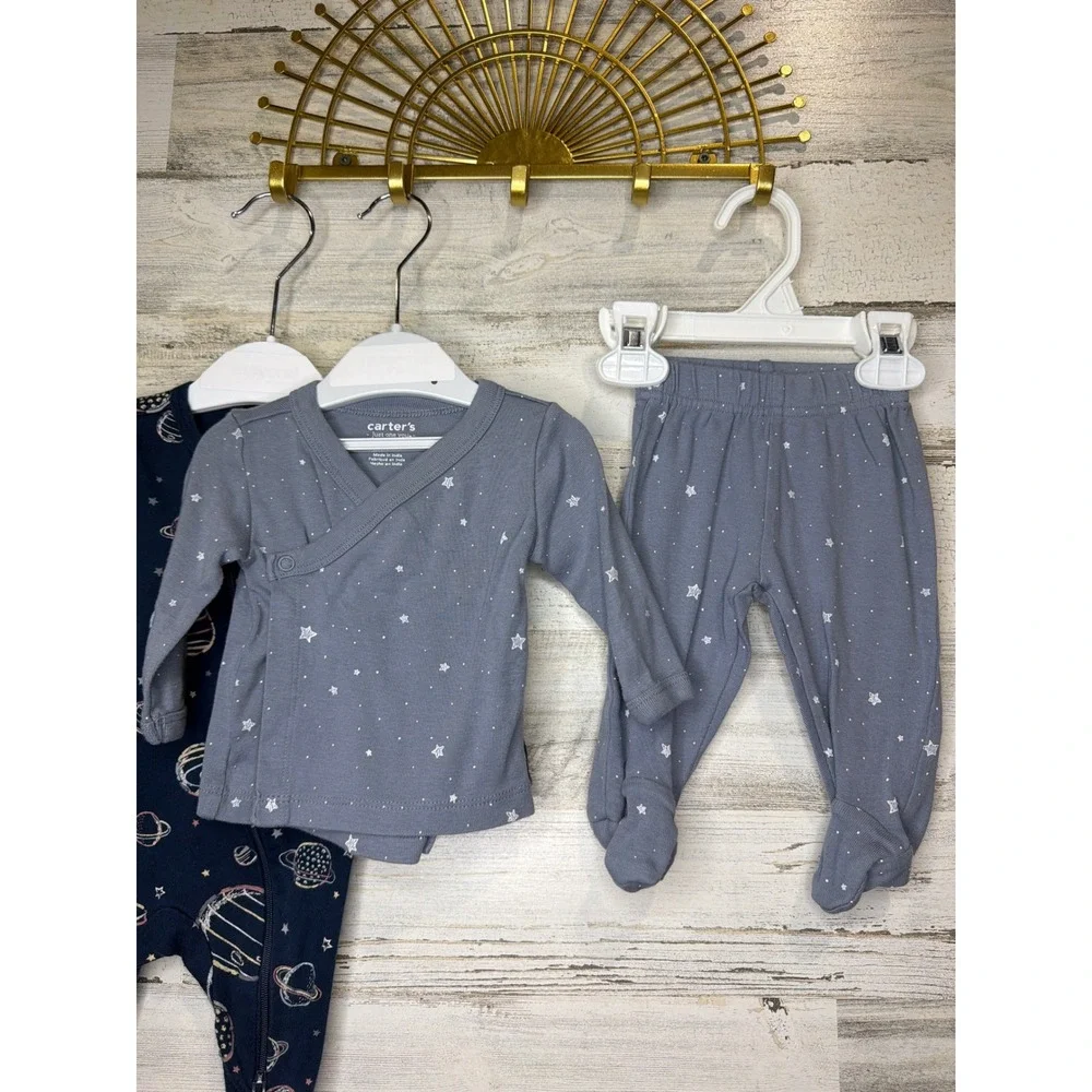 Members Mark Carters Baby Boys 3m 3/6m Bundle Space Star Bamboo Organic